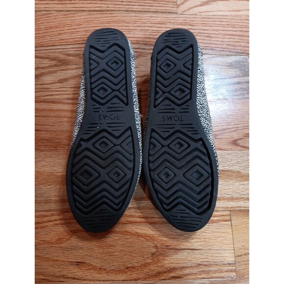 TOMS Women’s 9 Off White‎ Black Mini Leopard Print Canvas Alpargata Shoes - Picture 2 of 5